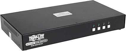 Tripp Lite Secure KVM Switch 4-Port HDMI/DP Niap Pp3.0 Certified W/CAC