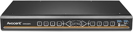 Avocent Vertiv SwitchView Matrix, 4 Port Matrix KVM, Single Head, Dual Head, DisplayPort, HDMI, DVI-D, TAA Compliant, UHD 4K, Cursor Navigation Switching (CNS), USB 3.0 (SVM140DPH-400)