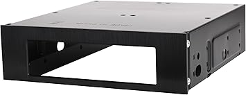 Silverstone Aluminum Front Panel 5.25-Inch to 3.5-Inch Bay Converter FP55B (Black)