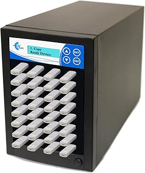 EZ Dupe 1 to 31 Xtreme USB Duplicator - Multiple Flash Media Thumb Drive Copier & External USB Hard Drive Cloner (35MB/Sec) with DOD Compliant Data Erase (U31-SSPX8)