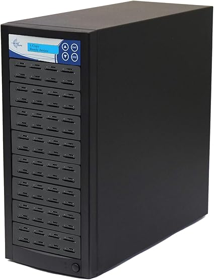 EZ Dupe 1 to 63 SD and TF (MicroSD) Duplicator - Secure Digital Flash Media SDXC SDHC Cloner Copier (35MB/Sec) with DOD Compliant Data Erase