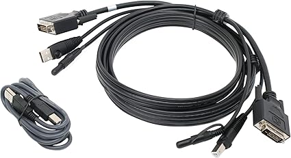 IOGEAR DVI USB KVM Cable Kit with (TAA) Audio (G2L703UTAA3)