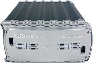 Buslink CipherShield CSX-20TRU3KKB 20TB Dual Keys RAID 0 FIPS 140-2 512-bit AES USB 3.0/eSATA Hardware Encrypted External Desktop Hard Drive