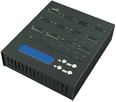 EZ Dupe 1 to 23 SD Duplicator - Multiple Secure Digital Memory Card Copier Cloner & Eraser (FP-SD23) Flexpro - Daisychain Link to 239 SD Media Copies