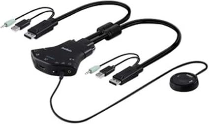 Belkin Secure 2-Port Flip DP KVM with Audio, PP 3.0