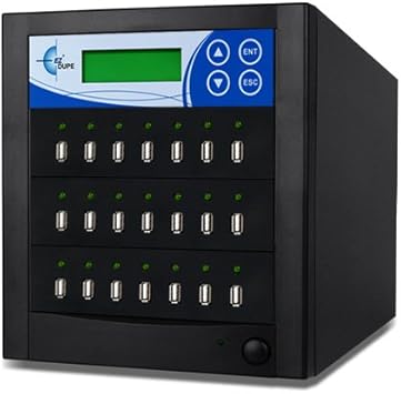 EZ DUPE 1 to 20 USB Duplicator and Tester - USB 2.0/3.0/3.1 Flash Drive Media Memory Copier with DOD Eraser (EZDUSB20T - 3 Year Warranty) 35MB/Sec