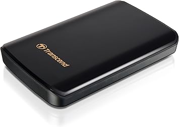 Transcend 750 GB 2.5-Inch USB 3.0 Super Speed Portable External Hard Drive TS750GSJ25D3 (Black)