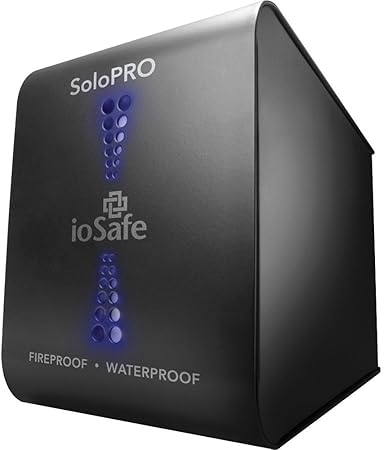 ioSafe SoloPRO 2 TB USB 3.0 Fireproof and Waterproof External Hard Drive with 5 Year Data Recovery Service SJ2000GB5YR (Black)