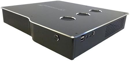 SilverStone Aluminum Mini ITX Computer Case - Interact-TV Edition LC09B-ITV (Black)