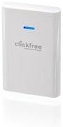 Clickfree 250GB External Hard Drive-White