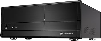 SilverStone Aluminum Front Panel Standard ATX and Micro ATX Computer Case LC03B (Black)