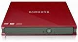 Samsung External Slim DVD-W USB Compatible with Mac and PC SE-S084C/RSRN (Red)