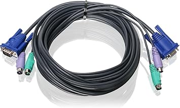 IOGEAR PS/2 VGA KVM Cable, 16 Feet, G2L5005P