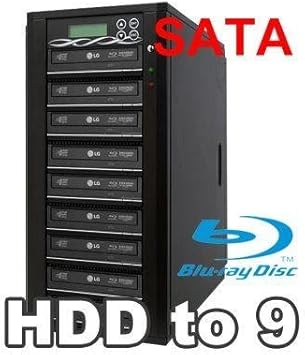 Spartan 12X 9 Targets SATA Blu Ray Tower Duplicator with Pioneer Drive