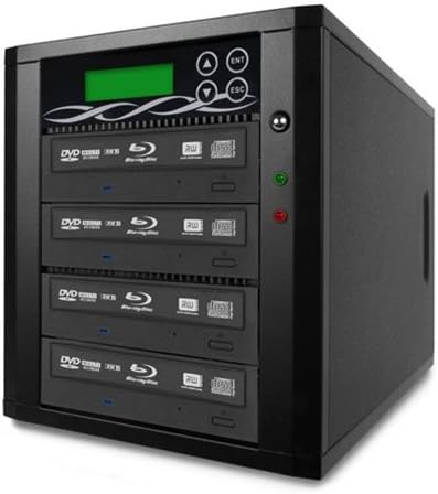 Spartan 500GB Hard Drive to 4 Target Multiple Blu Ray Disc Copy Duplicator with USB connection to PC (Standalone Video & Audio Disc Duplication System) B04-SSPPRO