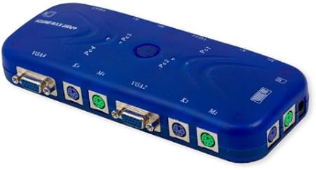 Syba 4-Port PS/2 KVM Switch with LED Display