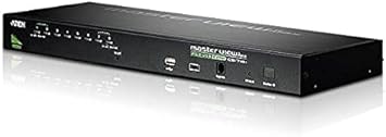 ATEN 8-Port USB/PS2 Combo KVM Switch with USB Peripheral Support CS1708A (Black)