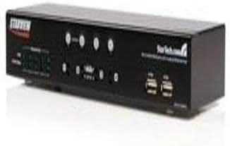 StarTech.com 4-Port USB KVM Switch with Ethernet Switch and Audio and USB Hub (SV431USBAN)