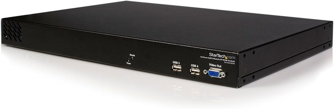 StarTech.com 16 Port Multi-User Cat5 Matrix IP KVM Switch (SV1653DXI)