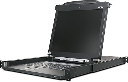 ATEN CL1016M 16-Port 17-Inch LCD Integrated USB/PS2 Combo KVM (Black)