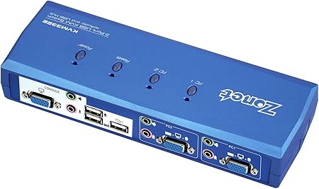 2PORT Desktop USB to KVM Switch with Audio+USB Port 2SETS of Cables