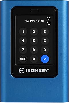 Kingston IronKey Vault Privacy 80 1.92TB External SSD | FIPS 197 | XTS-AES 256GB Encrypted | Touch Screen PIN | Secure Data Protection | IKVP80ES/1920G