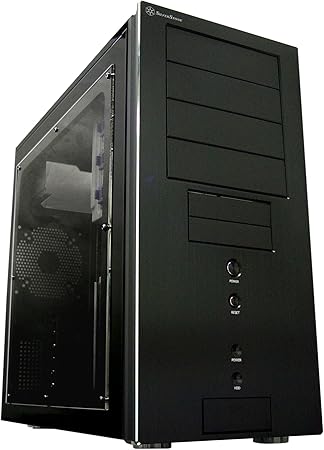 SilverStone TJ04B-W Window Version Aluminum/Steel ATX Mid Tower Computer Case - Retail (Black)