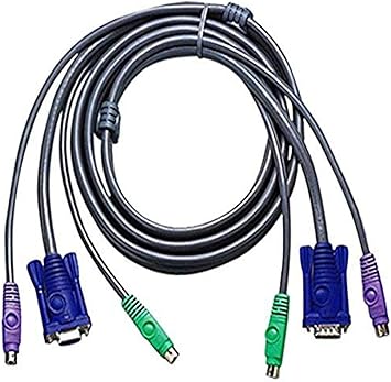 16FT PS2 Microlite Bonded All-in-one KVM Cable