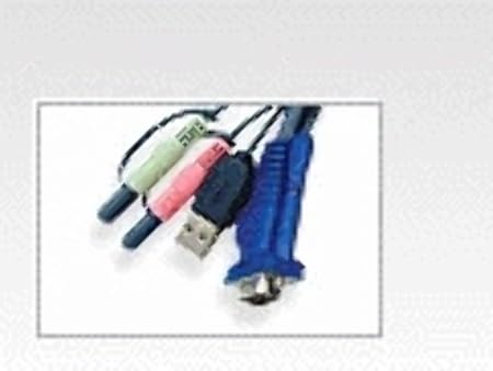 Aten Technology 2L5305U 16-Feet USB Audio KVM Cable for CS1758 with Full Audio Support