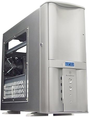 SilverStone TJ05SX Aluminum Front Panel with Side Panel Standard ATX Computer Case (Silver)