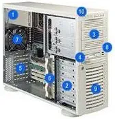 Super Micro 4U SATA Tower/Rack Black 550W (CSE-742T-550B)