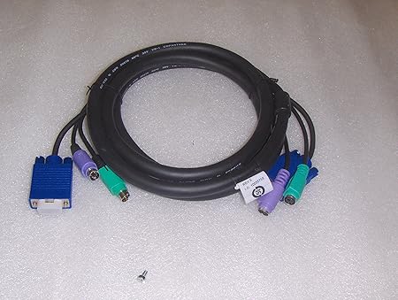 6ft Extension Cables for Keyboard Monitor Mouse KVM Db15 2-ps2