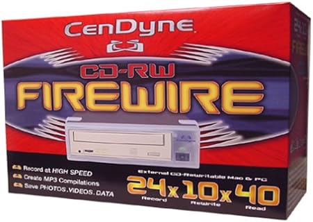 CDI CD 00094 24x10x40 External FireWire CD-RW Drive