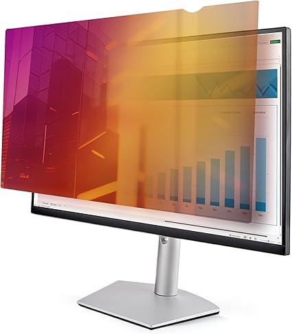 StarTech.com 24-inch 16:9 Gold Monitor Privacy Screen, Reversible Filter w/Enhanced Privacy, Security Shield, 30 Deg.