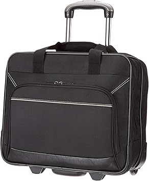 Amazon Basics Rolling Laptop Case, 14.5-Inch, Black