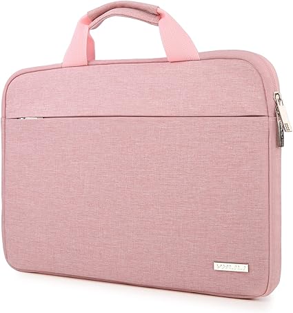 YXLILI Laptop Case, Protective Computer Sleeve with Handle Soft Lining Padded Laptop Bag for 13-13.3-Inch MacBook Pro Air, Compatible with Acer ASUS HP Lenovo Dell Chromebook (14-Inches, Pink)