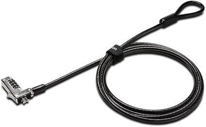 Kensington Slim Combination Laptop Lock, Security Locking Cable, T-Bar Standard Slot for Laptop Computer(K60600WW)