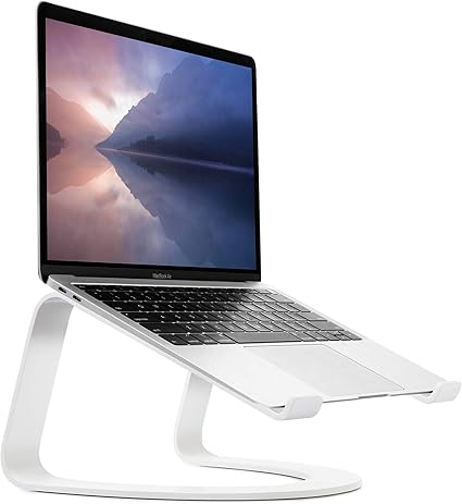 Twelve South Curve for MacBooks and Laptops | Ergonomic desktop cooling stand for home or office, white (special edition)