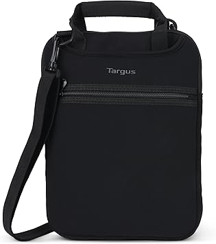 Targus 11.6-12 inch Laptop Case Vertical Messenger Bag or Tablet Carrying Case Travel Laptop Bag with Hideaway Handles, Cross Shoulder Strap Convertible Sleeve/Shoulder Bag Design, Black (TSS912)