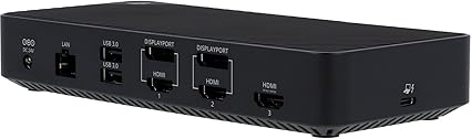 VisionTek VT7000 USB-C 3X Monitor Docking Station - 100W Power, 3X HDMI, 2X DP, 3X USB-A, 2X USB-C, Audio, Ethernet for Windows/MacOS/ChromeOS