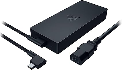 Razer 280W GaN Power Adapter: Official OEM Laptop Charger for Razer Blade 16 (RTX 4060, RTX 4070), Blade 17 (RTX 3080 Ti), and Blade 18 (RTX 4060, RTX 4070) - Compact Design - Braided Cable