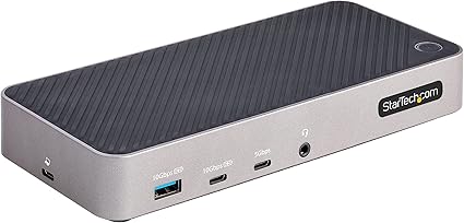 StarTech.com HDMI/DP Triple 4k USB C Dock - 5X USB Hub - GbE - 100W PD - Universal Multi Monitor Docking Station - Thunderbolt 3/4 Compatible (116N-USBC-DOCK)