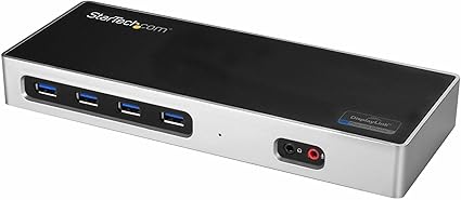 StarTech.com USB-C & USB-A Dock - Dual Monitor 4K 60Hz Dock DisplayPort + HDMI - Hybrid USB 3.0 Docking Station for USB-C/USB-A Laptops - 6x USB Type-A, GbE - USB 3.1 Gen 1 - Mac/Windows (DK30A2DH)