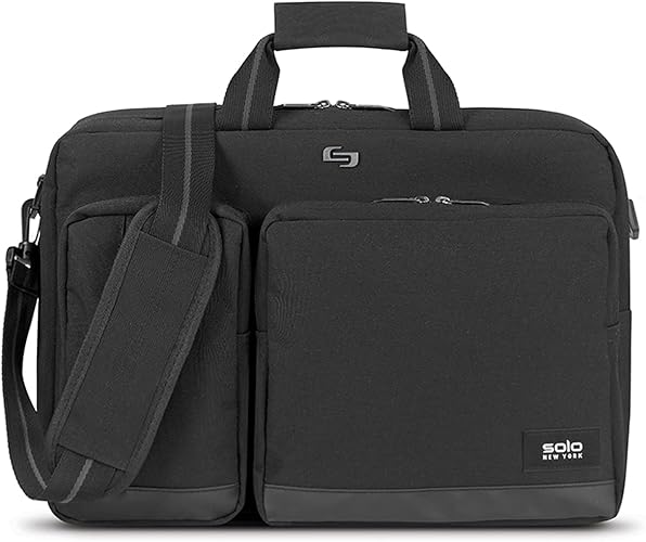 Solo New York Duane Hybrid Convertible Briefcase, Black