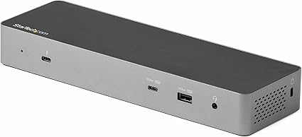 StarTech.com Thunderbolt 3 Dock W/USB-C Host Compatibility - Dual 4K 60Hz DisplayPort 1.4 or Dual HDMI 2.0 Monitors - Single 8K - TB3/USB-C Laptop Docking Station - 96W PD, 5xUSB 10Gbps (TB3CDK2DH)