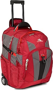 High Sierra XBT - Business Rolling Backpack, Carmine/Red Line/Black, One Size