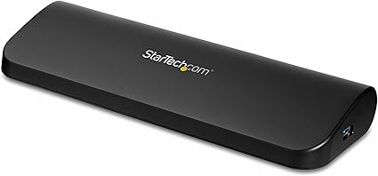 StarTech.com Dual Monitor USB 3.0 Laptop Docking Station with HDMI/DVI/VGA, 3x USB-A Hub, GbE, Audio, Universal Type-A Dock for Windows/macOS/ChromeOS - TAA Compliant (USB3SDOCKHDV)