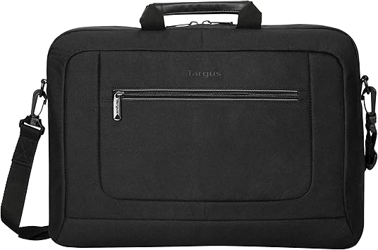 Targus Laptop Bag for Laptops up to 15.6-Inches, Computer Bags for Women Men, Microsoft Apple Lenovo Dell and HP Laptop Case, Shoulder Bag for Men/Women, Computer Messenger Bag, Black (TBT935GL)