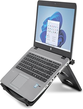 Kensington Portable Laptop Stand, Height Adjustable Foldable Laptop Riser for Laptops Up to 17