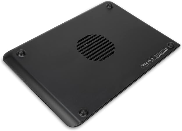 Targus Laptop Cooling Pad, Single Fan, Up to 16 Inch, for Macbook/PC, Black (AWE69US)